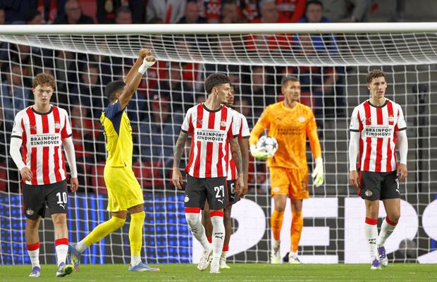 Dennis Man a debutat în Champions League într-un meci istoric! PSV, eșec drastic în prima etapă a grupelor
