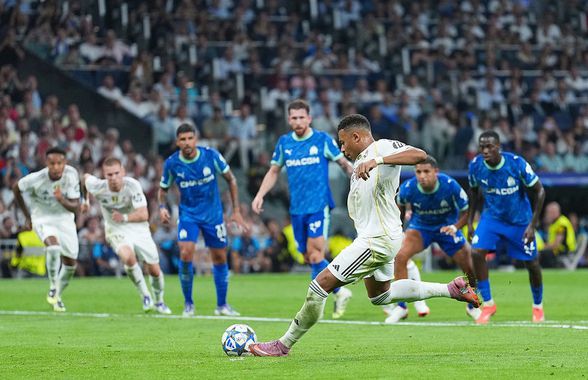 Real Madrid, victorie cu mari emoții la startul Champions League » Mbappe a răpus-o pe Marseille de la 11 metri