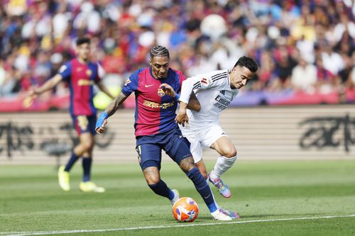 La precedentul El Clasico, câștigat cu 4-3, Barcelona a colaborat cu Travis Scott / Foto: Imago
