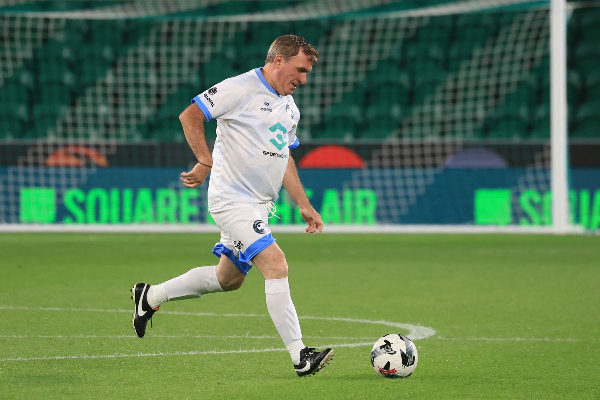 Gică Hagi la Legends Charity Game