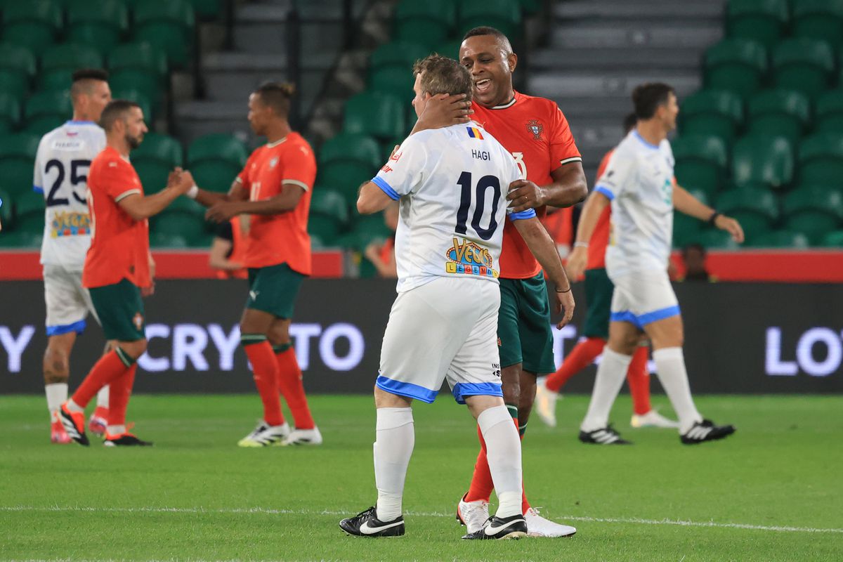 Gică Hagi la Legends Charity Game