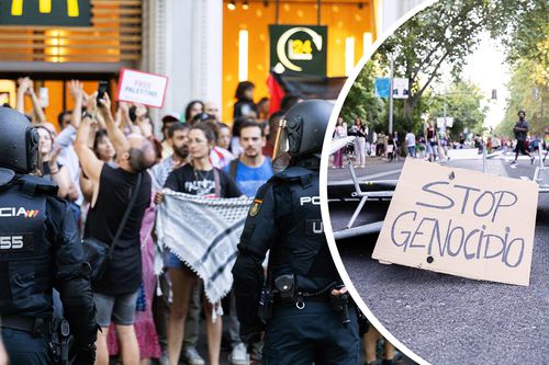 Proteste în timpul Turului Spaniei, foto: Guliver/gettyimages