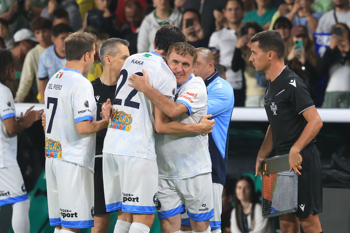 Gică Hagi la Legends Charity Game