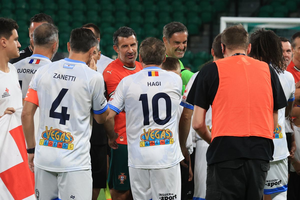 Gică Hagi la Legends Charity Game