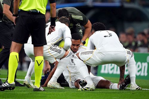 Trent Alexander-Arnold, fundașul dreapta transferat de Real Madrid de la Liverpool în acest an, a avut ghinion la primul meci de Champions League în tricoul „los blancos”/ foto Getty Images