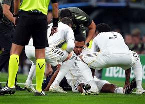 Ghinion teribil pentru vedeta lui Real Madrid » Scos după 5 minute la primul meci din Champions League
