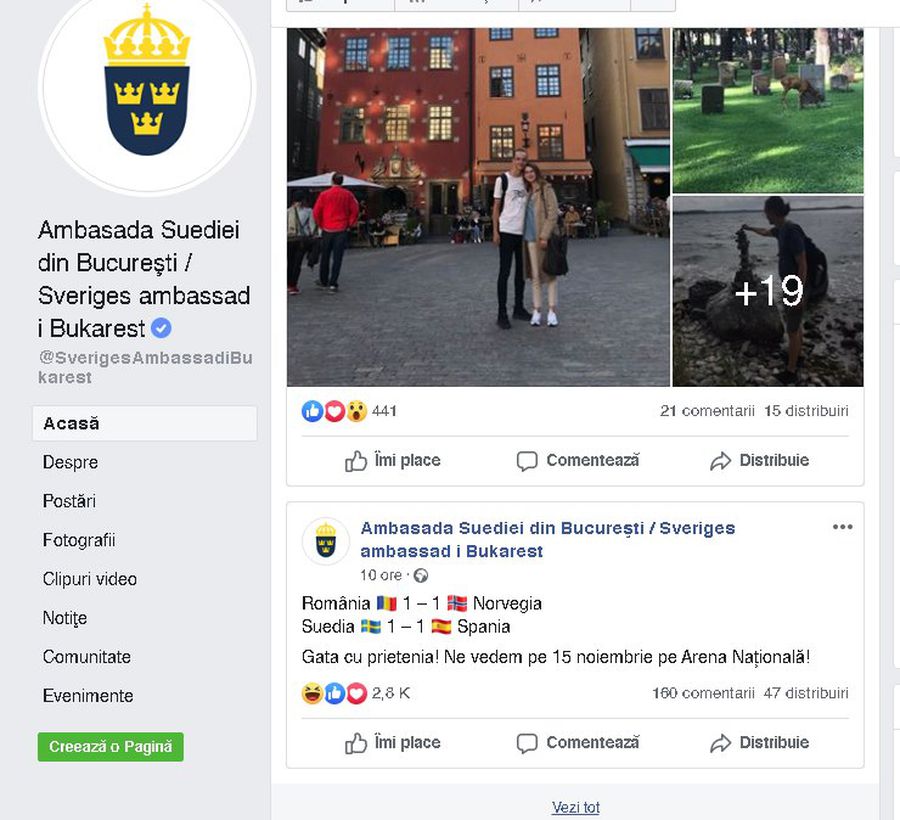 ROMÂNIA - SUEDIA // Reacție amuzantă a ambasadei Suediei: „Gata cu prietenia!”