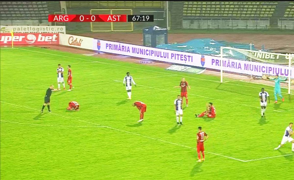 FC Argeș - Astra, penalty Malele - Găman