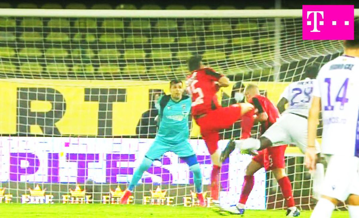 FC Argeș - Astra, penalty Malele - Găman