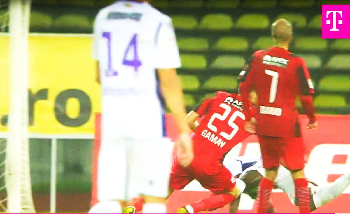 FC Argeș - Astra, penalty Malele - Găman