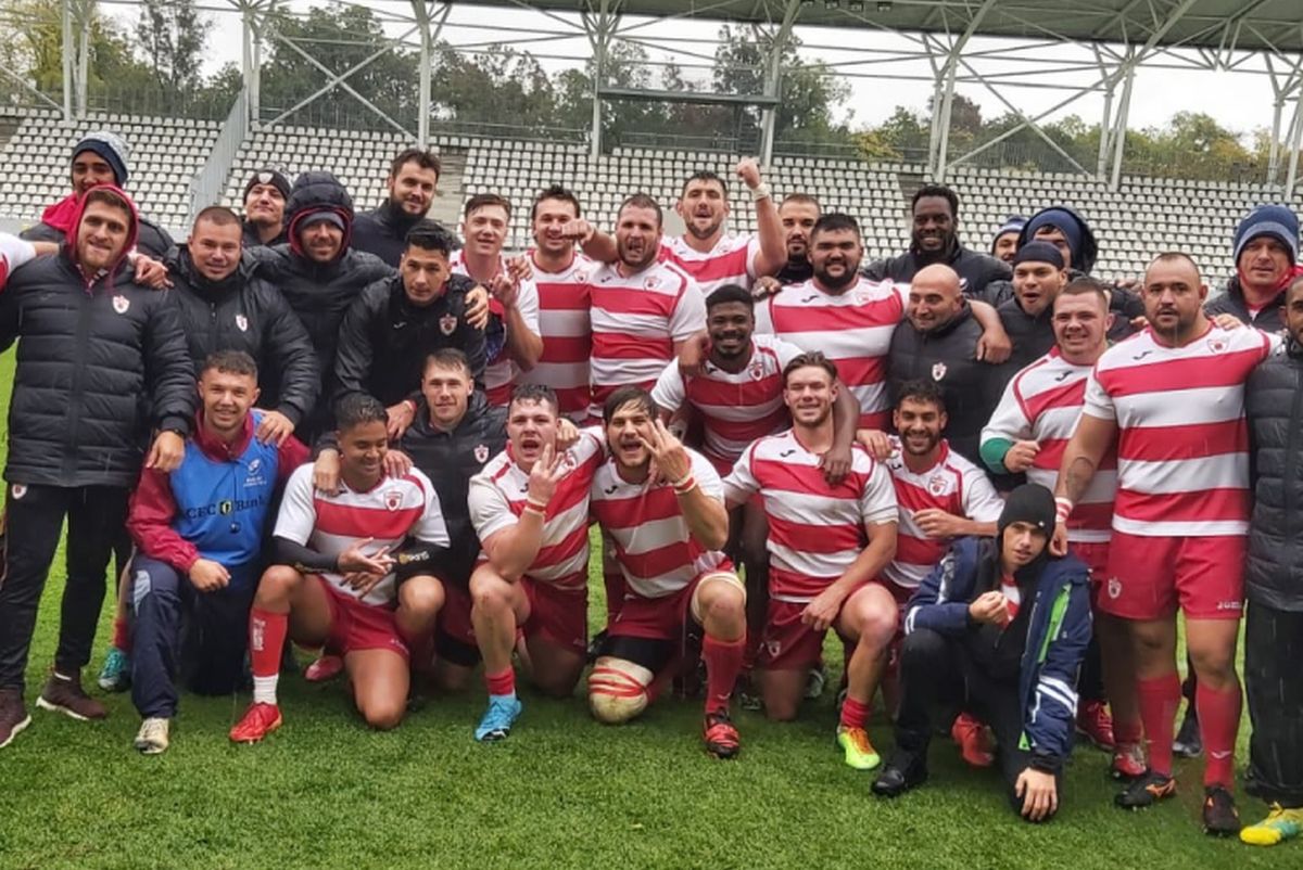 Dinamo a câștigat finala mică a SuperLigii de rugby! Scor întors în repriza a doua + Imagini spectaculoase cu bucuria „bulldogilor”