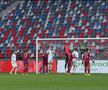 Ionuț Zaharia, gol din corner în CSA Steaua - Astra / FOTO: Capturi @Telekom Sport 1