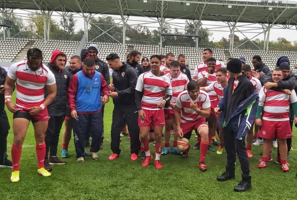 Dinamo a câștigat finala mică a SuperLigii de rugby! Scor întors în repriza a doua + Imagini spectaculoase cu bucuria „bulldogilor”