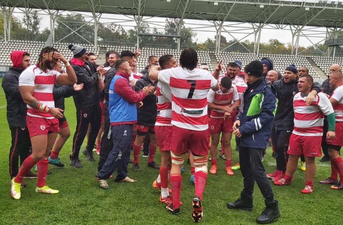 Dinamo a câștigat finala mică a SuperLigii de rugby! Scor întors în repriza a doua + Imagini spectaculoase cu bucuria „bulldogilor”