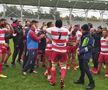 Dinamo a câștigat finala mică a SuperLigii de rugby! Scor întors în repriza a doua + Imagini spectaculoase cu bucuria „bulldogilor”