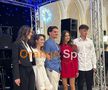 Imagini de la petrecerea din octombrie / Maria Popescu, Kira Hagi, Ianis Hagi, Elena Tănase și Nicolas Popescu FOTO: Orange Sport