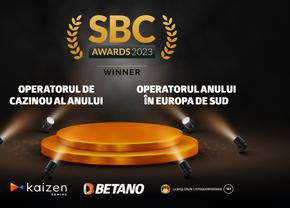 Kaizen Gaming: Dublă distincție la International SBC Awards: Compania a fost numită Operatorul de Cazinou al Anului și Operatorul Anului în Europa de Sud