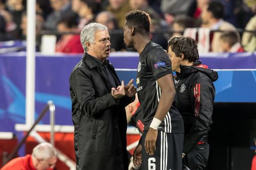 Jose Mourinho și Paul Pogba / Foto: Imago Images