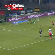 „Panenka” lui Lorand Paszka din Csikszereda - CFR Cluj. FOTO: captură Prima Sport