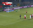 „Panenka” lui Lorand Paszka din Csikszereda - CFR Cluj. FOTO: captură Prima Sport