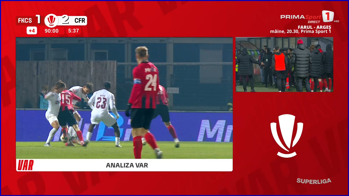 Scandal imens de arbitraj în Csikszereda - CFR Cluj » Ce a fluierat Găman, fault sau henț?