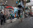 Proteste la muralul lui Maradona, în Napoli // Foto: Imago