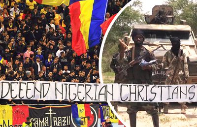 „Apărați creștinii din Nigeria” » Ce înseamnă bannerul neașteptat afișat de galeria României la meciul cu Austria: „Sunt 19.000 de biserici distruse”
