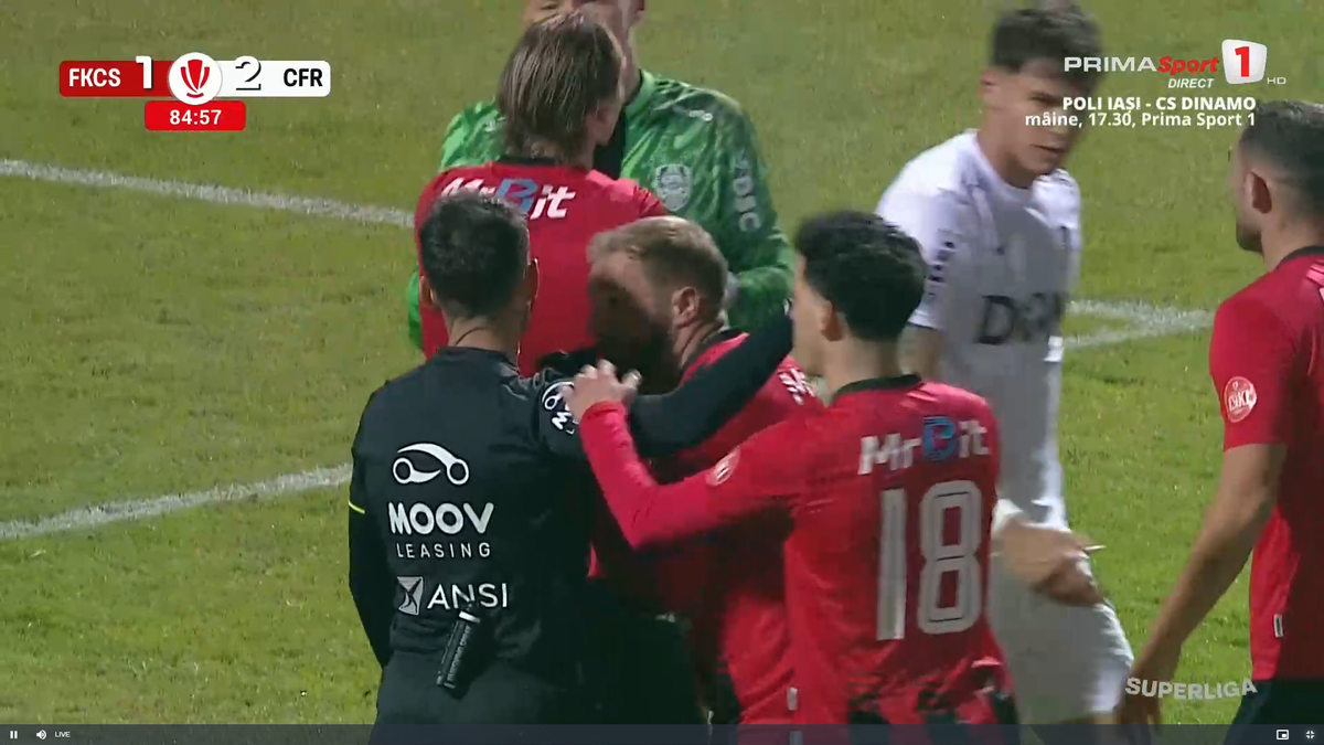 Scandal imens de arbitraj în Csikszereda - CFR Cluj » Ce a fluierat Găman, fault sau henț?