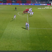 Golul lui Eppel din Csikszereda - CFR Cluj. FOTO: captură Prima Sport 1