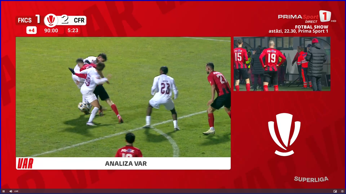 Scandal imens de arbitraj în Csikszereda - CFR Cluj » Ce a fluierat Găman, fault sau henț?