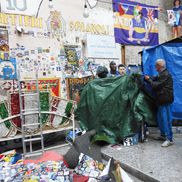 Proteste la muralul lui Maradona, în Napoli // Foto: Imago