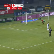 „Panenka” lui Lorand Paszka din Csikszereda - CFR Cluj. FOTO: captură Prima Sport