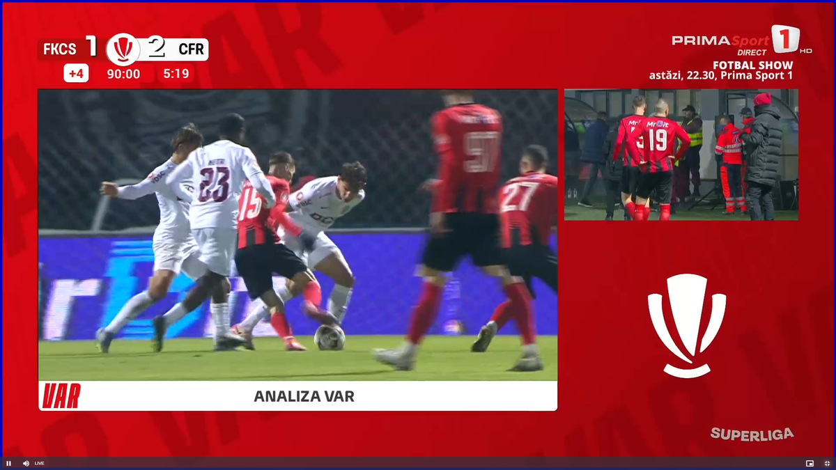 Scandal imens de arbitraj în Csikszereda - CFR Cluj » Ce a fluierat Găman, fault sau henț?
