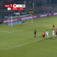 „Panenka” lui Lorand Paszka din Csikszereda - CFR Cluj. FOTO: captură Prima Sport