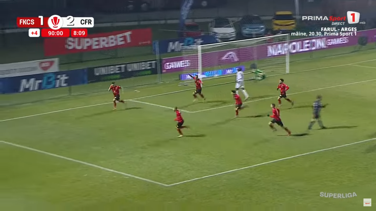 Premieră în fotbalul românesc » Jucătorul a fost pedepsit după ce a marcat în Superliga: „Nu sunt de acord”