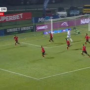 „Panenka” lui Lorand Paszka din Csikszereda - CFR Cluj. FOTO: captură Prima Sport