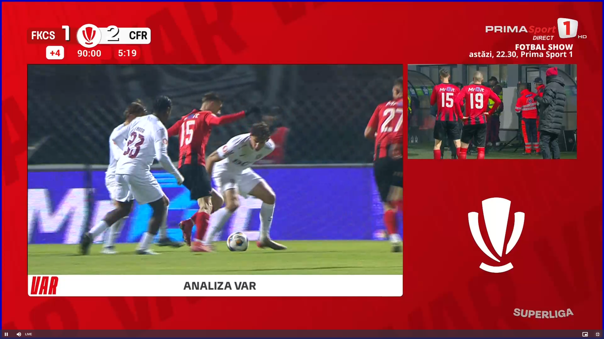 Scandal imens de arbitraj în Csikszereda - CFR Cluj » Ce a fluierat Găman, fault sau henț?