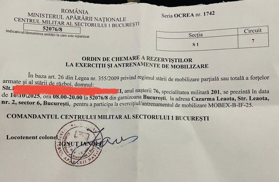 „A venit Poliția la ușă: «Haideți jos!»” » Sportivul român a trecut peste bâlbele MApN și s-a prezentat azi la mobilizarea rezerviștilor: „Practic, știi ce te pun să faci acolo?”