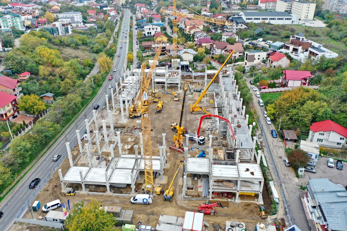 Sala Polivalentă Pitești construcție