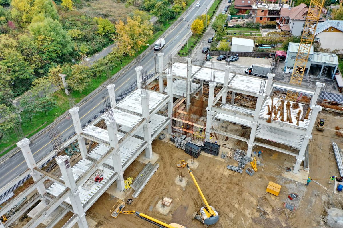 Sala Polivalentă Pitești construcție