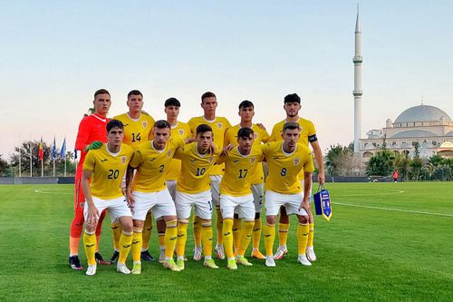 Selecționata României U19 a încheiat cu o înfrângere mini-turneul de calificare pentru EURO 2022, scor 1-4 cu Turcia U19 / Sursă foto: frf.ro