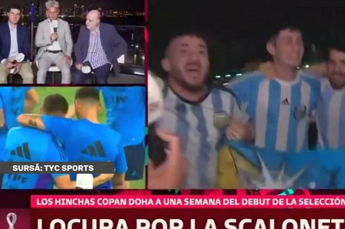 Câțiva suporteri ai naționalei Argentinei au reprodus un refren de galerie plin de remarci rasiste, xenofobe și homofobe îndreptate spre jucătorii de culoare ai naționalei Franței.