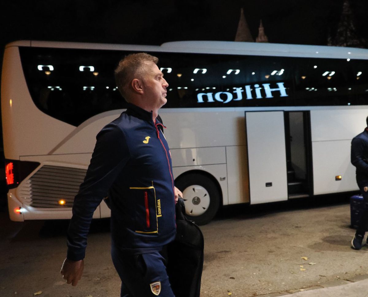 Sosirea naționalei României în Ungaria, pentru meciul cu Israel