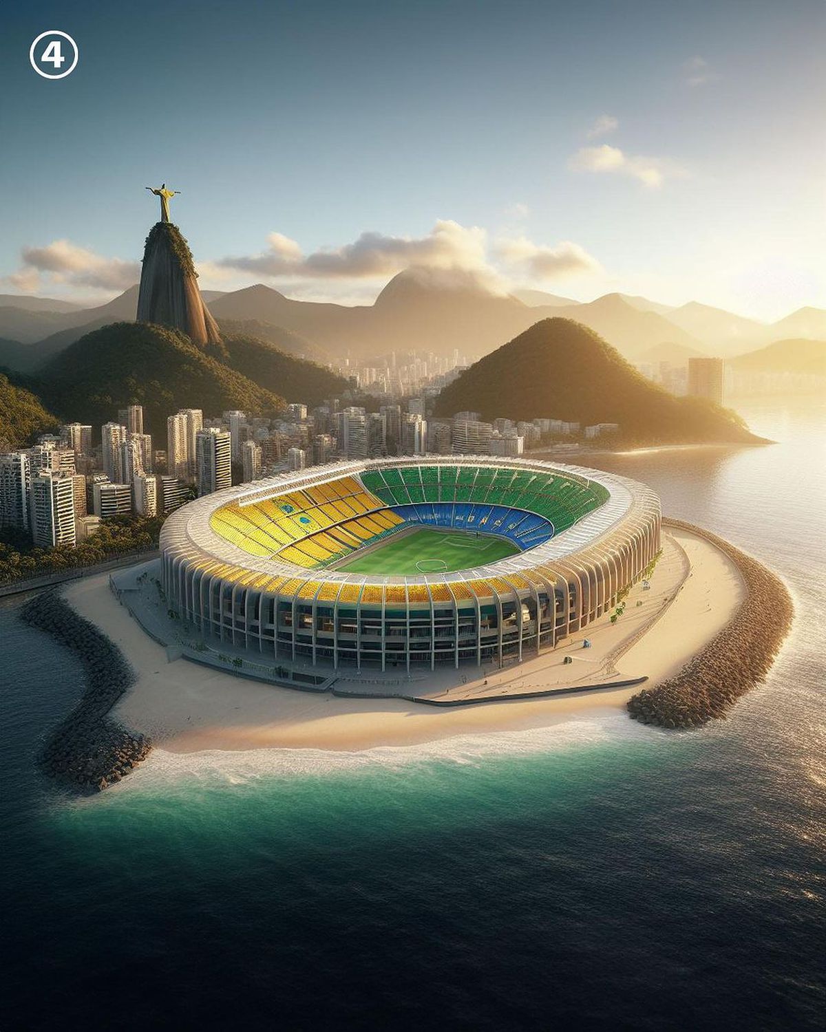 NEBUNIE! Cum ar arăta cele mai tari stadioane ale lumii create de Inteligența Artificială » Stadionul-vultur al celor de la Benfica e ULUITOR