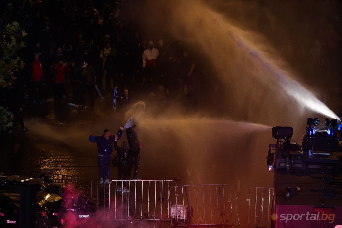 Haos pe străzile din Sofia în timpul meciului Bulgaria - Ungaria