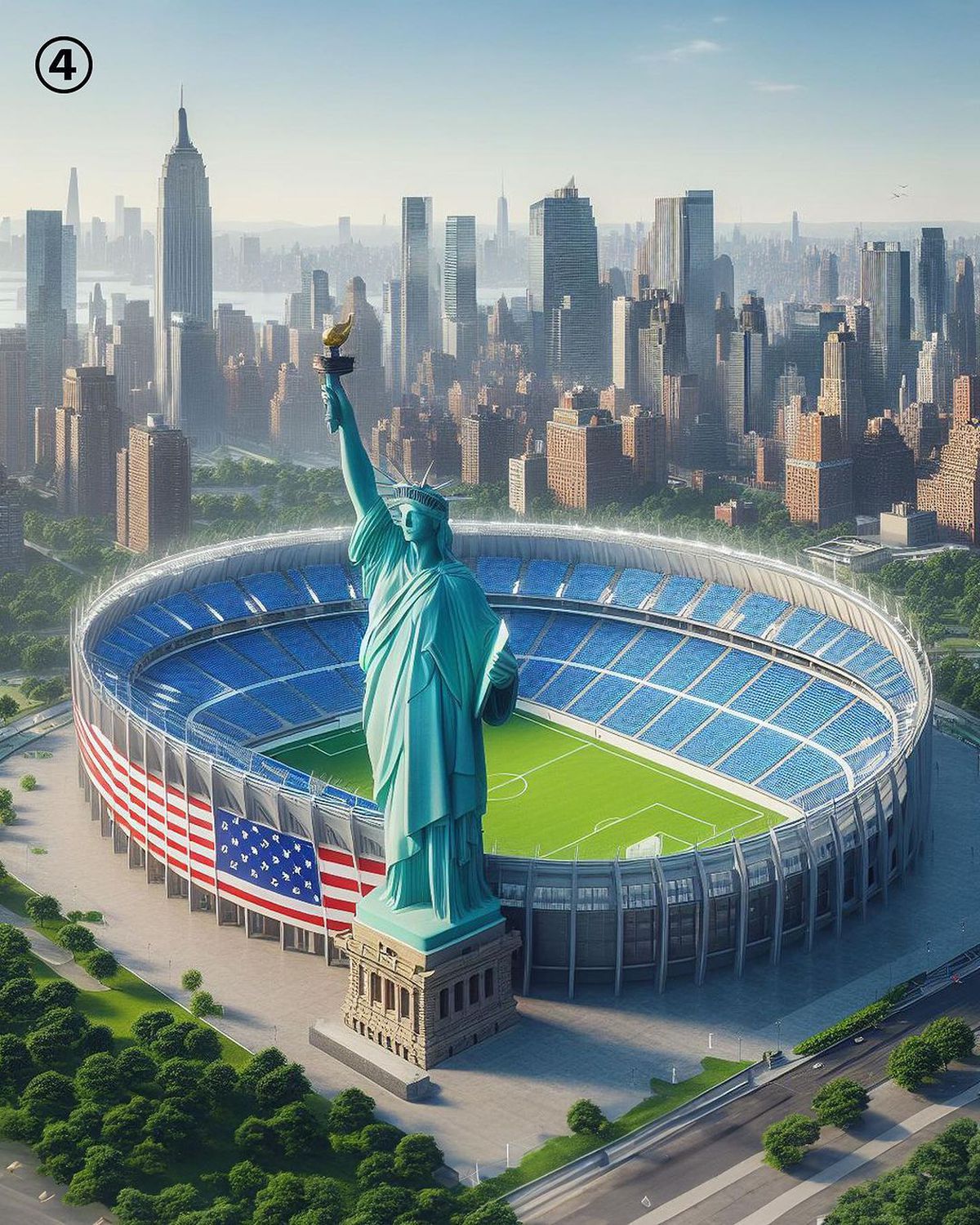 Cele mai tari stadioane, create de Inteligența Artificială