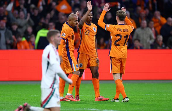 Olanda - Ungaria 4-0 » „Portocala mecanică” a câștigat la Amsterdam și s-a calificat în sferturile de finală ale Ligii Națiunilor