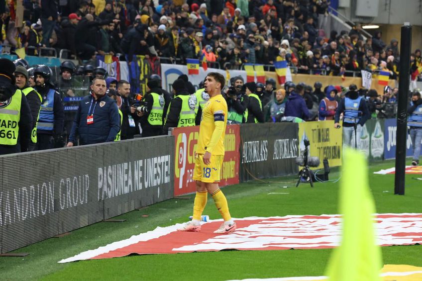 Răzvan Marin la meciul cu Kosovo / Foto: Ionuț Iordache GSP