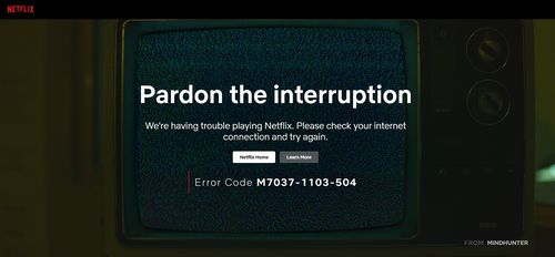 „Ne cerem scuze pentru întrerupere” - mesajul Netflix