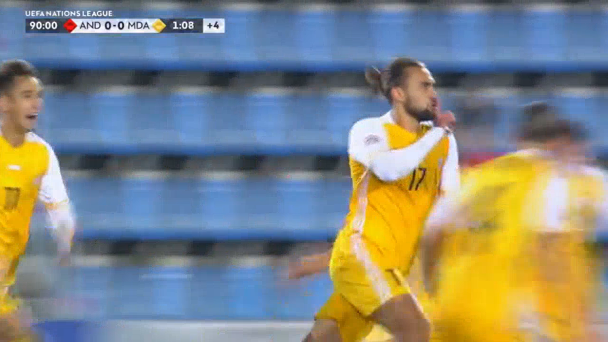 Ce gol a reușit jucătorul din Superliga în meciul din Liga Națiunilor! Cursa fabuloasă a promovat Republica Moldova